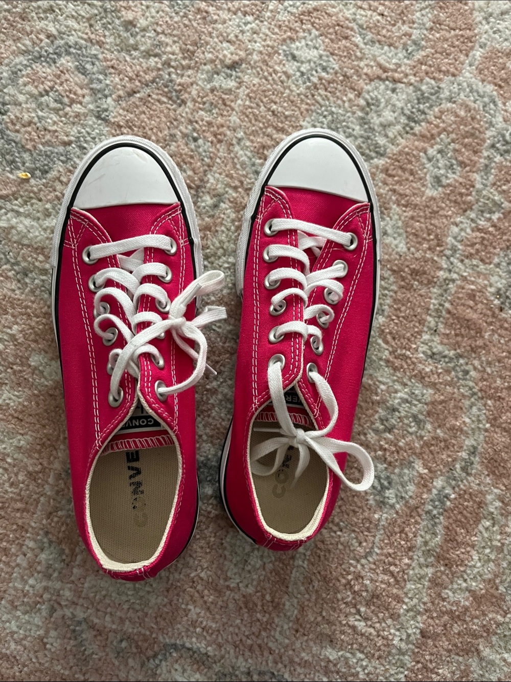 Converse Hot Pink Classic Low-Top Sneakers